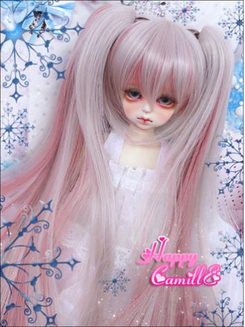 BJD Wig Pink Wig for SD/MSD Size Ball-jointed Doll