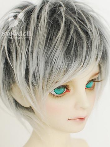 BJD Wool Wig Gray Short Wig for SD/MSD/YSD Ball Jointed Doll