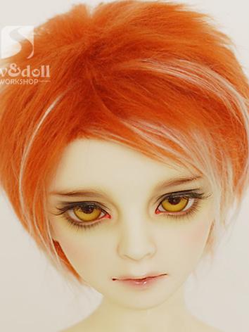 BJD Wool Wig Orange Short Wig for SD/MSD/YSD Ball Jointed Doll