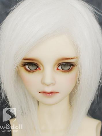 BJD Wig White Short Wig for SD/MSD/YSD Ball Jointed Doll