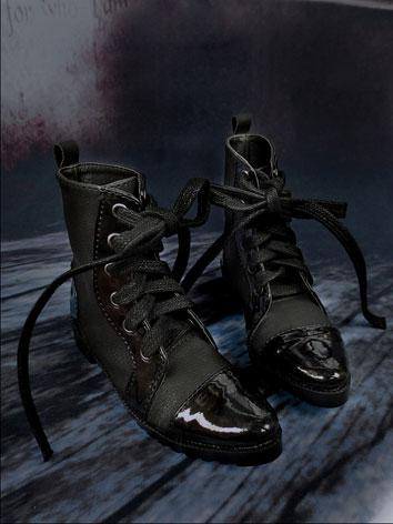 Bjd Shoes Black Short Boots for SD/70cm Ball-jointed Doll
