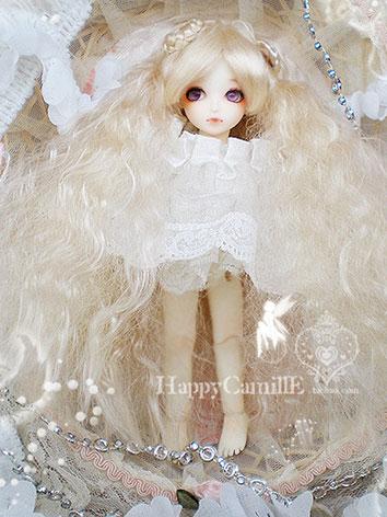 BJD Wig Gold Curly Wig for ...