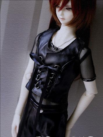 BJD Clothes Male Black Vest&pants Suit for MSD/SD Ball-jointed Doll