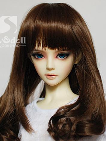 BJD Wig Girl Gold/Gray/Coffee Long Hair Wig BW009 for SD Ball Jointed Doll