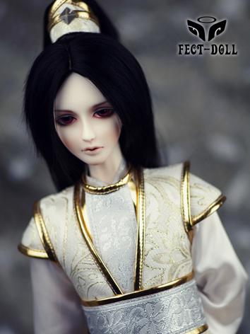 BJD Boy Ancient Black wig for SD Size Ball-jointed Doll