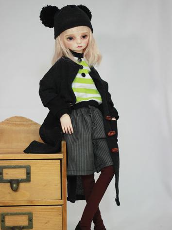 BJD Clothes Female Black Cardigan Suit for MSD Ball-jointed Doll