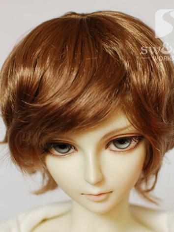 BJD Wig Boy Short Curly Hair Wig JW047 for SD Ball Jointed Doll