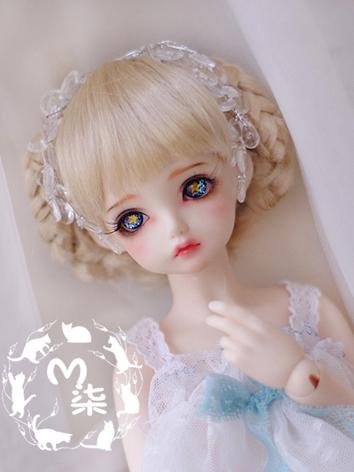 BJD Wig Light Gold Hair Wig for SD/MSD/YOSD Size Ball-jointed Doll