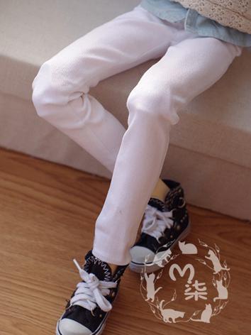 BJD Clothes Boy White/Black/Brown Trousers for SD/MSD Ball-jointed Doll