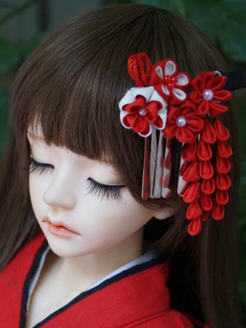 BJD Kimono Hairpin Hairpiece[Hongzhilian]for YOSD/MSD/SD/70cm Ball-jointed doll