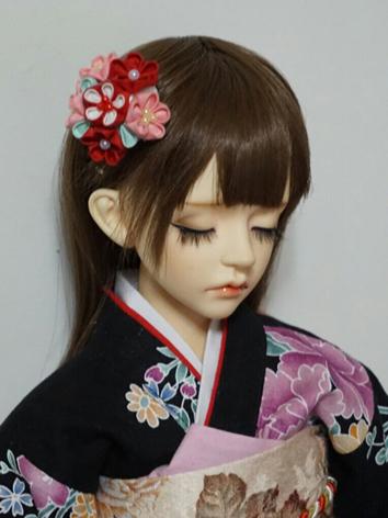 BJD Kimono Hairpin Hairpiece[Mudan]for YOSD/MSD/SD/70cm Ball-jointed doll