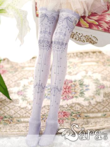 Bjd Socks Lady WHITE High Stockings for SD Ball-jointed Doll
