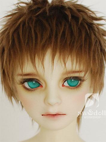 BJD Wig Dark Borwn Hair Wool Wig for SD/MSD/YO-SD Size Ball Jointed Doll