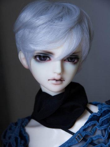 BJD Male/Female White Short Hair Wig for SD Size Ball-jointed Doll 