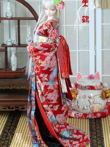 BJD Clothes Boy/Girl Kimono Set [Zhuhe] for 75cm/70cm/SD/MSD/YSD Ball-jointed Doll