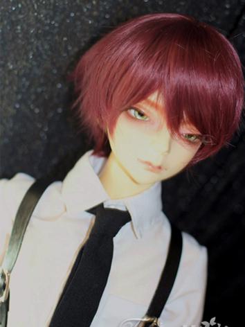 BJD Male/Female Wine/Brown/Black Short Hair for SD/70cm Size Ball-jointed Doll 