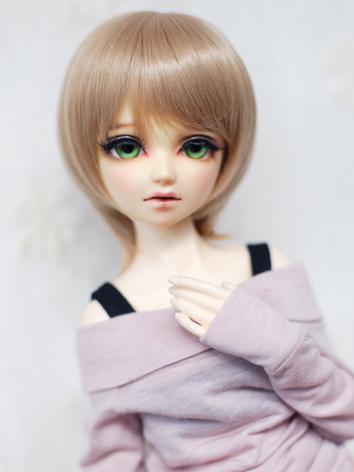 BJD Male/Female Flaxen/Gold/Brown/Black Short Hair for SD/70cm Size Ball-jointed Doll 