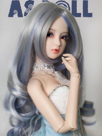【Limited Edition】BJD 1/3 grey & blue fashion curl wig WG314021 for SD Size Ball-jointed Doll