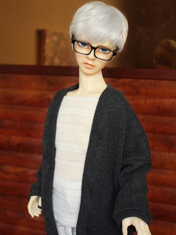 Bjd Clothes Boy Dark Gray Cardigan Coat for SD13 Ball-jointed Doll
