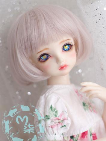 BJD Wig Pink BOBO Hair Wig for YSD/MSD/SD Size Ball-jointed Doll