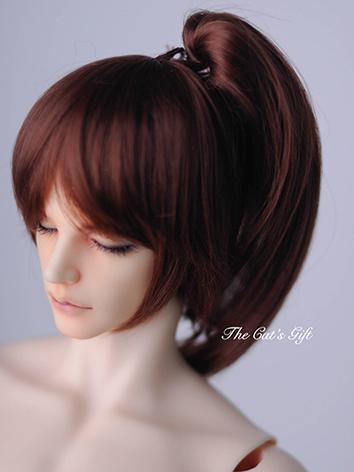 BJD Brown Changeable Hair wig for SD Size Ball-jointed Doll