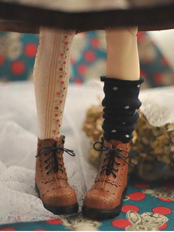 Bjd Girl/Female Black/Brown Short Boots Shoes for SD Ball-jointed Doll