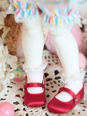 Bjd Socks White Short Socks with Lace for MSD Ball-jointed Doll