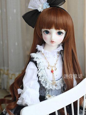 BJD Girl Long Curly Hair Wig for SD Size Ball-jointed Doll