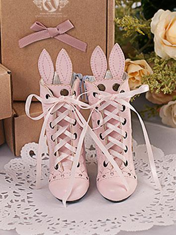 【Limited Edition】Bjd Shoes 1/4 BJD Rabbit Ear Shoes/Sweet SH416061 for MSD Size Ball-jointed Doll