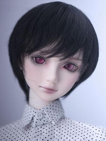 BJD Wig Boy Black Short Hair SD Size Wig Rwigs60-46 Ball-jointed Doll