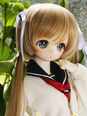 BJD Boy/Girl Light Brown Wig 471 for SD/MSD/YSD Size Ball-jointed Doll