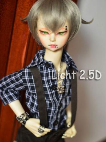 BJD Silver Short Wig for SD/MSD/YSD Size Ball-jointed Doll