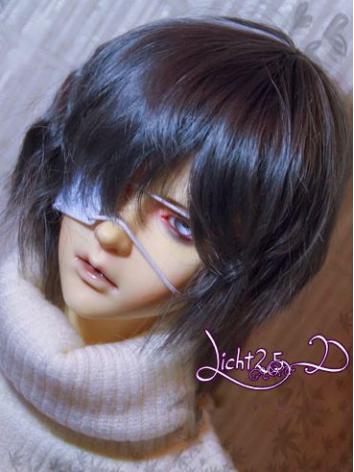 BJD Brown/Gray Short Wig 005 for SD/MSD/YSD Size Ball-jointed Doll