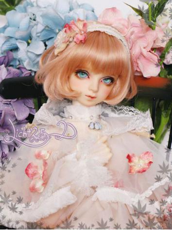 BJD Light Gold/Pink/Purple/Black Short Wig NO.99 for SD/MSD/YSD Size Ball-jointed Doll