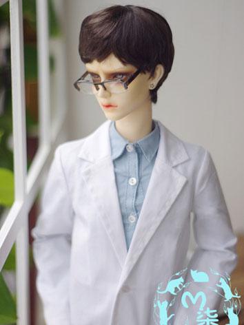 BJD Clothes Boy Doctor's White Overall Outfit for SD13/SD17 Ball-jointed Doll