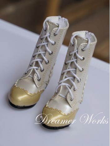 Bjd Gold Short Boots Shoes for SD/MSD Ball-jointed Doll