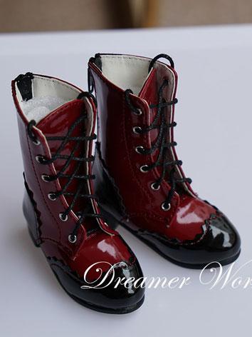 Bjd Red Short Boots Shoes for SD/MSD Ball-jointed Doll