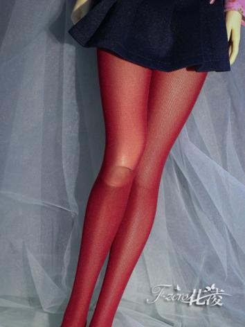 Bjd Socks Girls Red Pantyhose for SD/MSD Ball-jointed Doll