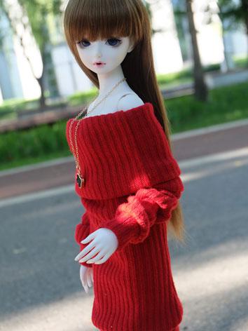 BJD Clothes Boy/Girl Red Sweater for 70cm Ball-jointed Doll
