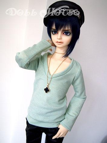 BJD Clothes Boy/Girl Beige/Green V-NECK T-shirt for SD/70cm Ball-jointed Doll