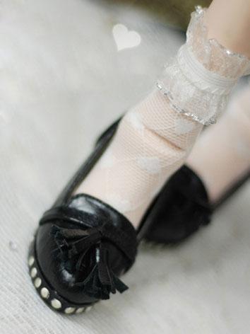 Bjd Shoes 1/3 Girl Retro HIgh-heels Black Shoes for SD Size Ball-jointed Doll