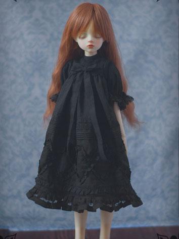 BJD Clothes Female Girl White/Black Magic Cube Dress for YSD/MSD/SD Size Ball-jointed Doll