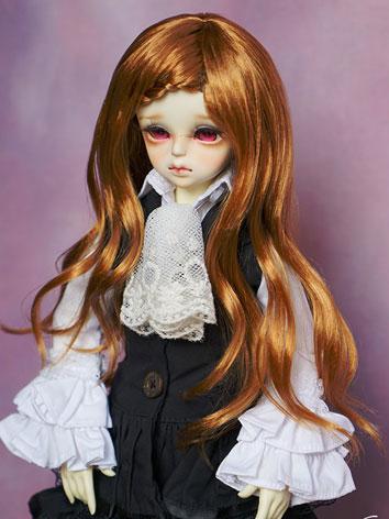 BJD Wig Female Ligh gold/Light Brown Wig for SD/MSD Size Ball-jointed Doll