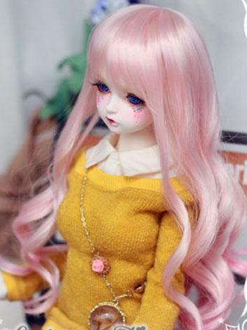 BJD Wig Sweet Girl Pink Hair 89 for SD/MSD/YSD Size Ball-jointed Doll