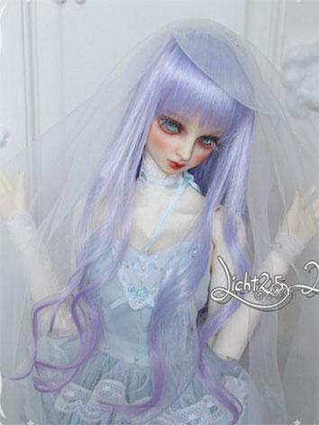 BJD Wig Sweet Girl Purple Hair for SD/MSD/YSD Size Ball-jointed Doll