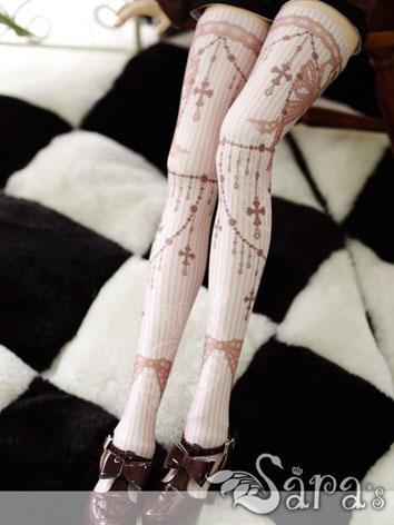 Bjd Socks Lady Printed High Stockings for SD Ball-jointed Doll