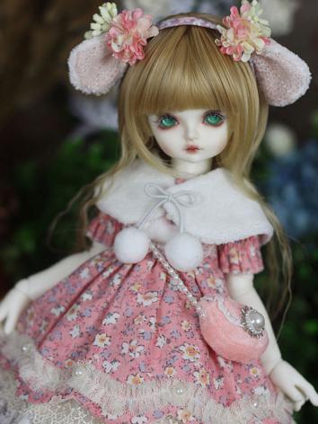 Bjd Clothes 【Emith Fla】Pink Dress Suit for MSD Ball-jointed Doll