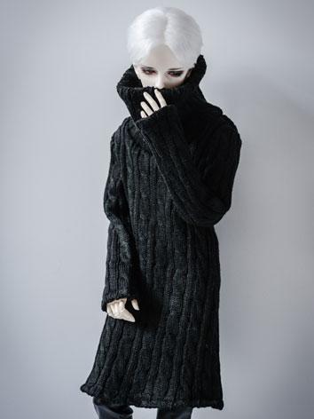 BJD Clothes Black/Wine Long Sweater A183 for MSD/SD/70cm Size Ball-jointed Doll