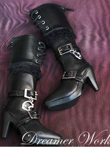Bjd Female Punk High Boots HIgh-heels for 1/3 SD Ball-jointed Doll