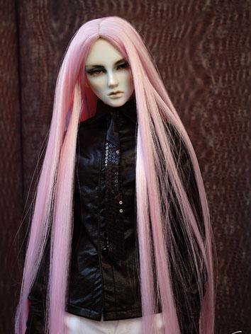 BJD Wig 1/3 Male Pink Long Wig for 70cm/SD Size Ball-jointed Doll